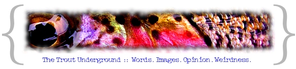 The Trout Underground :: Words. Images. Opinion. Weirdness.