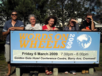 David Geary, Janet Charman, Vanda Symon, Anna Mackenzie and Steve Braunias