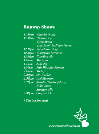 Runways Shows Schedule